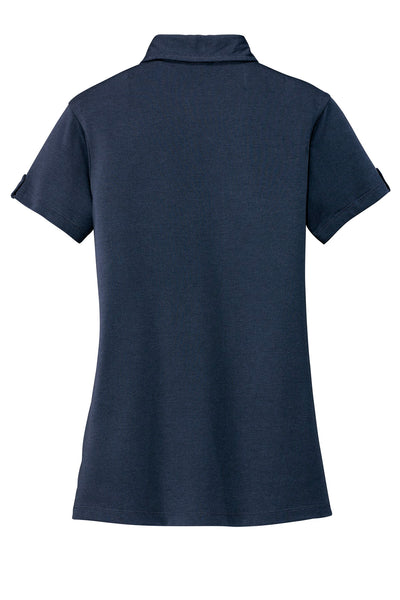 District Made Women's Double Pocket Polo. DM433