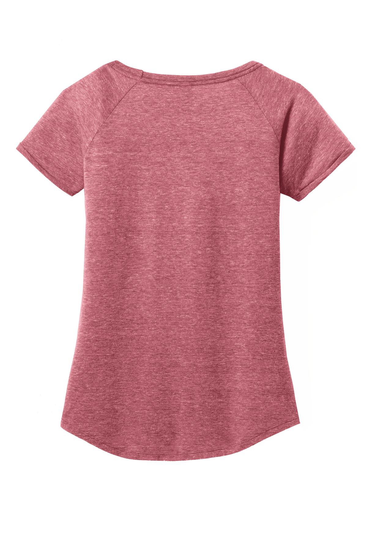 District Made Ladies Tri-Blend Scoop Tee. DM443 District