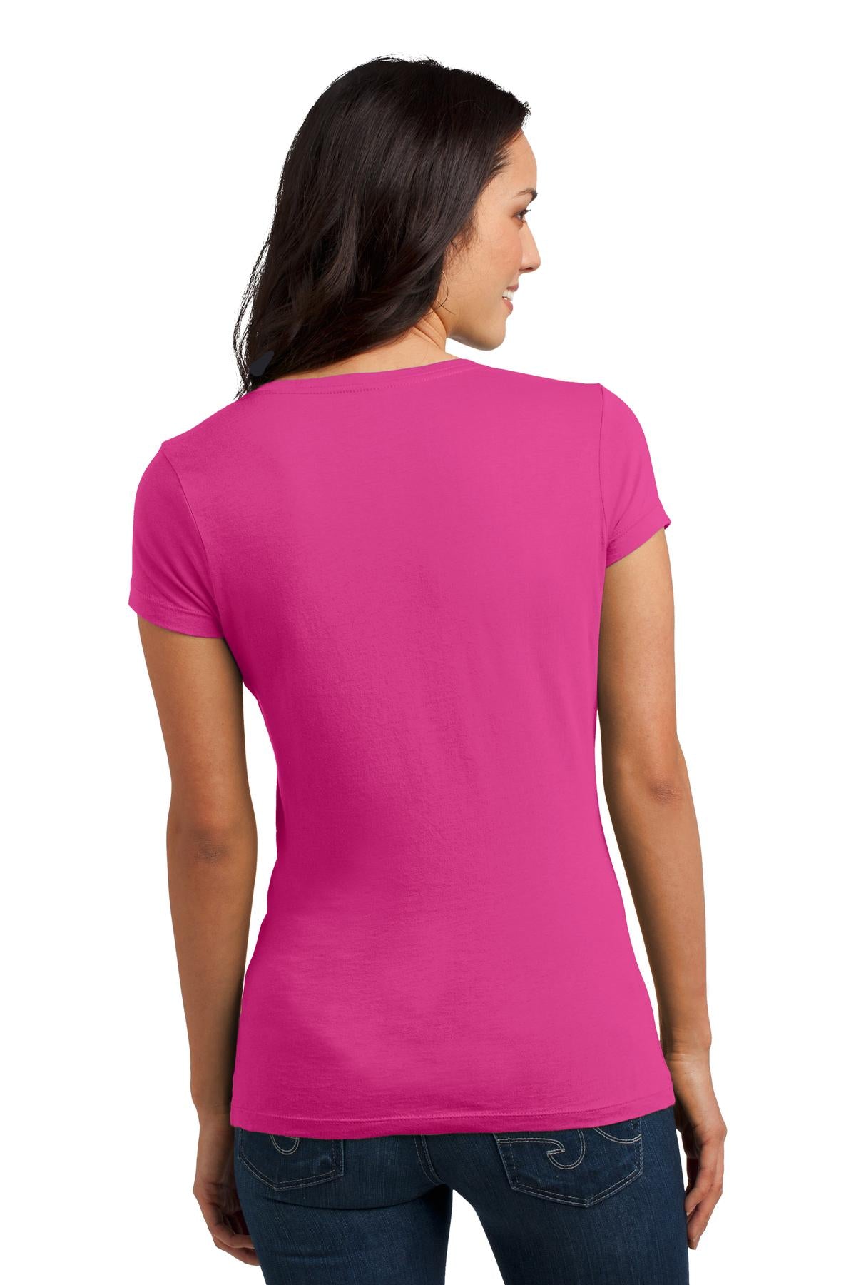 District Juniors Soft Wash V-Neck Tee. DT4501 District