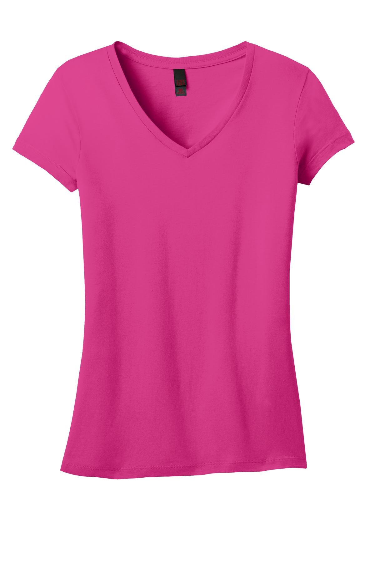 District Juniors Soft Wash V-Neck Tee. DT4501 District