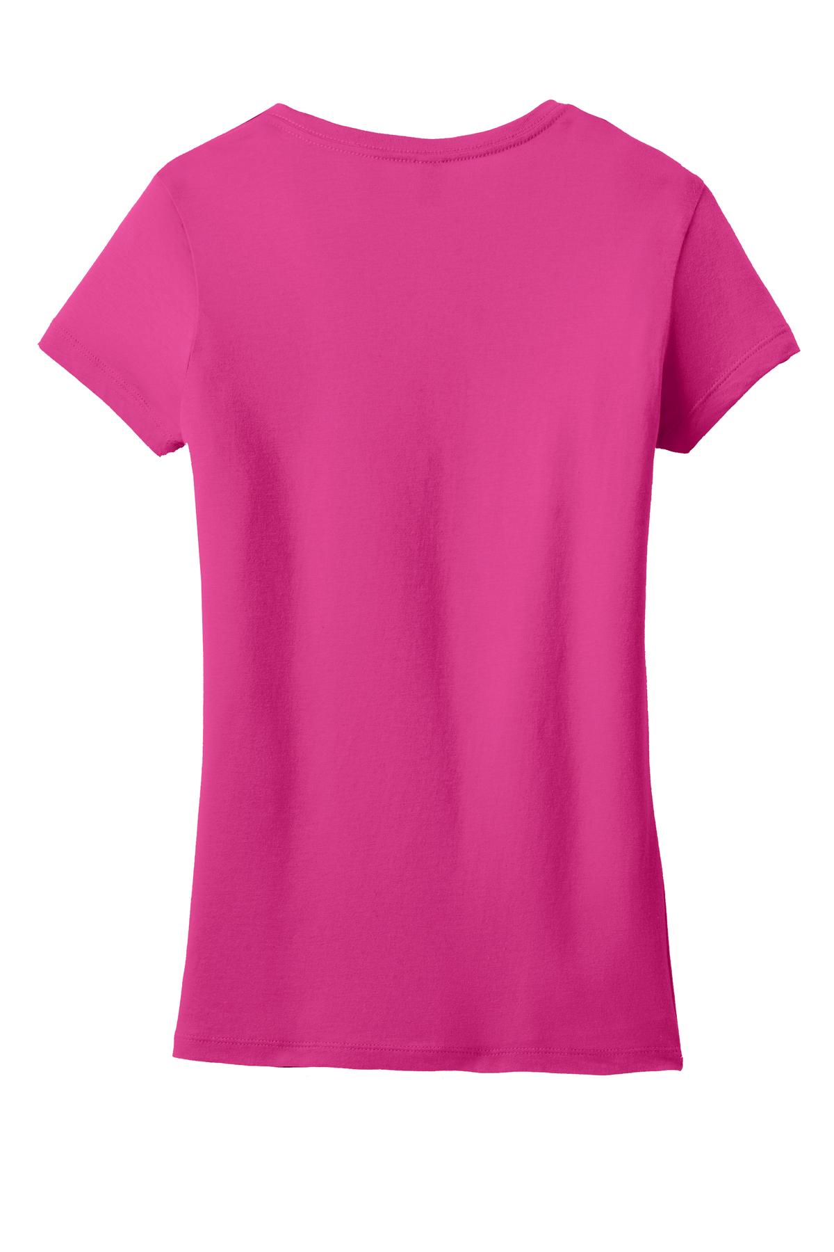 District Juniors Soft Wash V-Neck Tee. DT4501 District