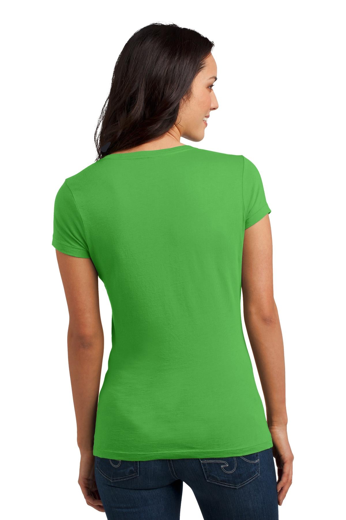 District Juniors Soft Wash V-Neck Tee. DT4501 District