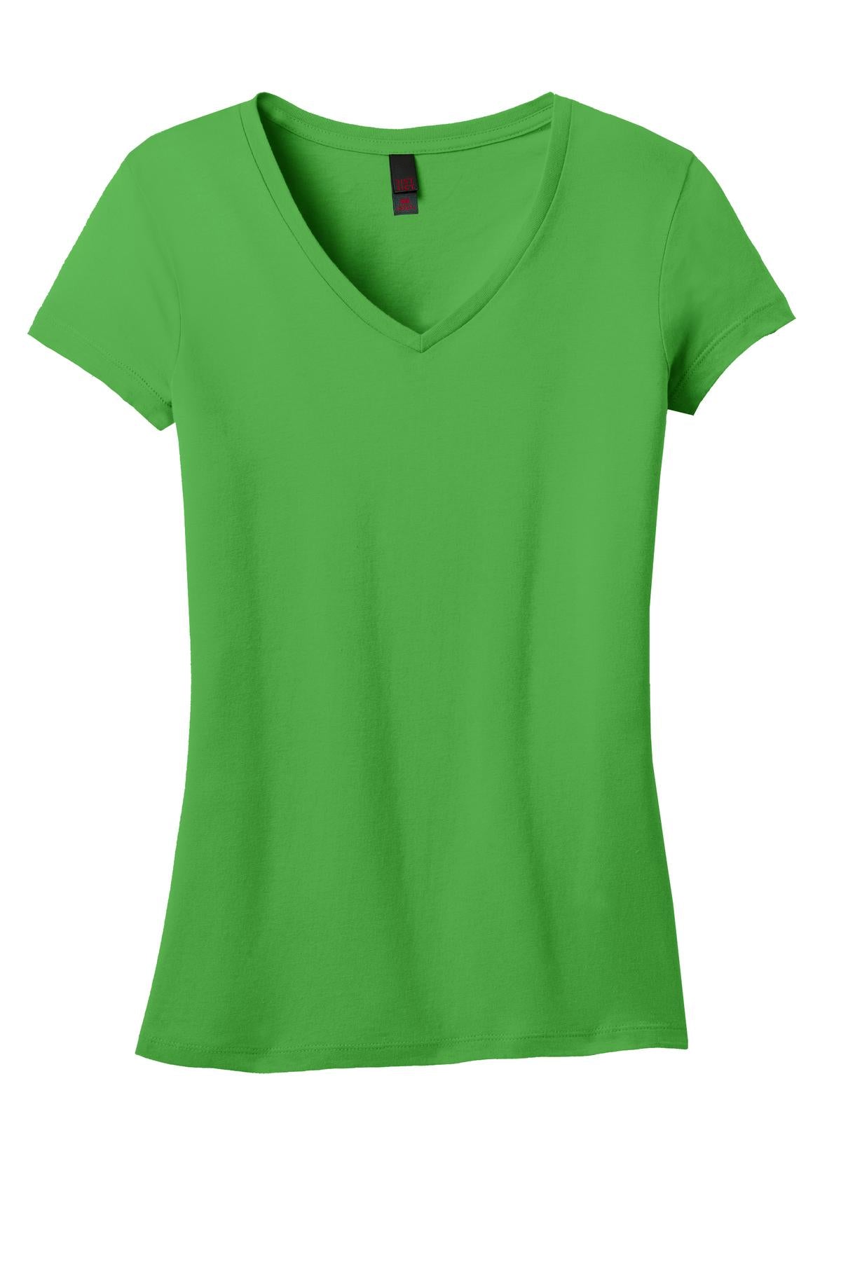 District Juniors Soft Wash V-Neck Tee. DT4501 District