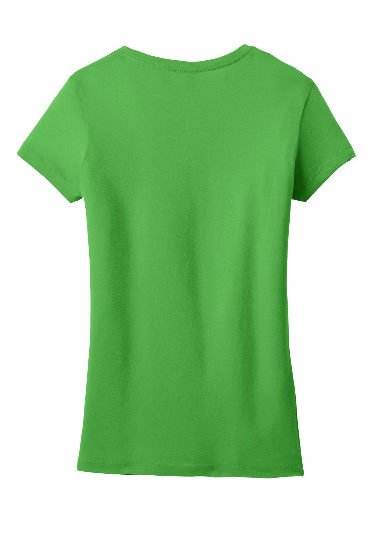 District Juniors Soft Wash V-Neck Tee. DT4501 District