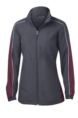 Sport-Tek Women's Piped Colorblock Wind Jacket. LST61