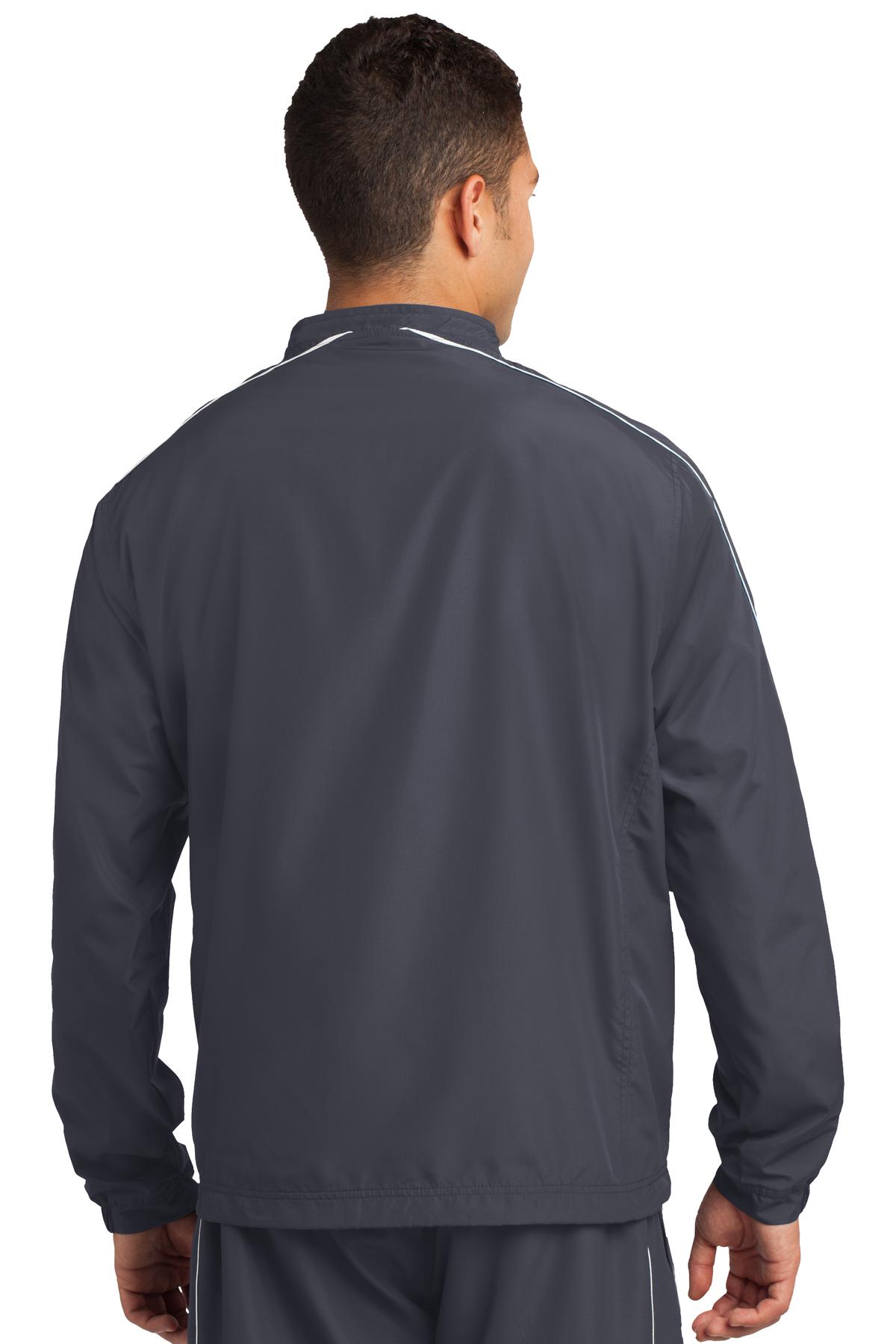 Sport-Tek Men's Piped Colorblock 1/4-Zip Wind Shirt. JST64