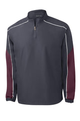 Sport-Tek Men's Piped Colorblock 1/4-Zip Wind Shirt. JST64