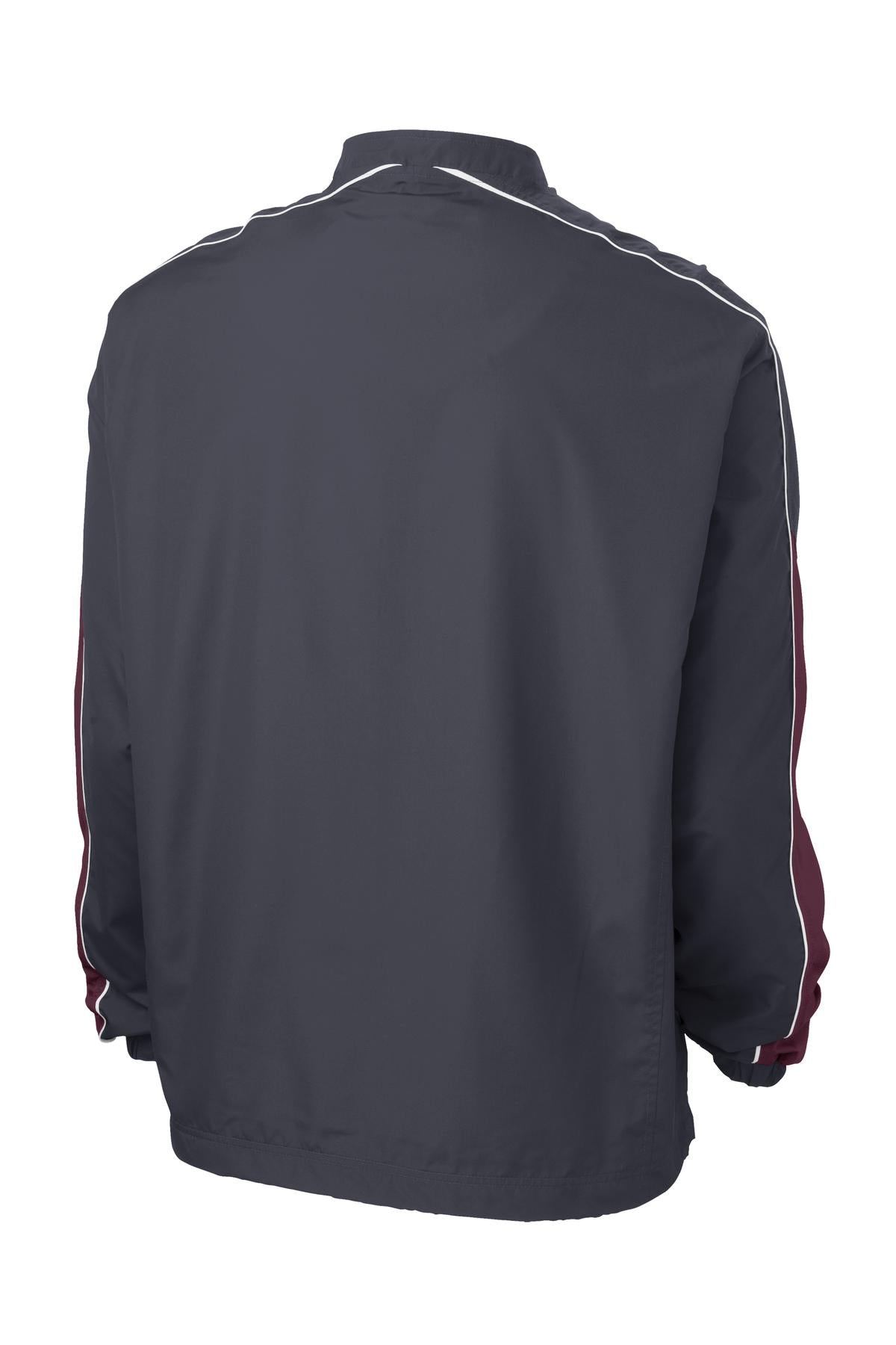 Sport-Tek Men's Piped Colorblock 1/4-Zip Wind Shirt. JST64