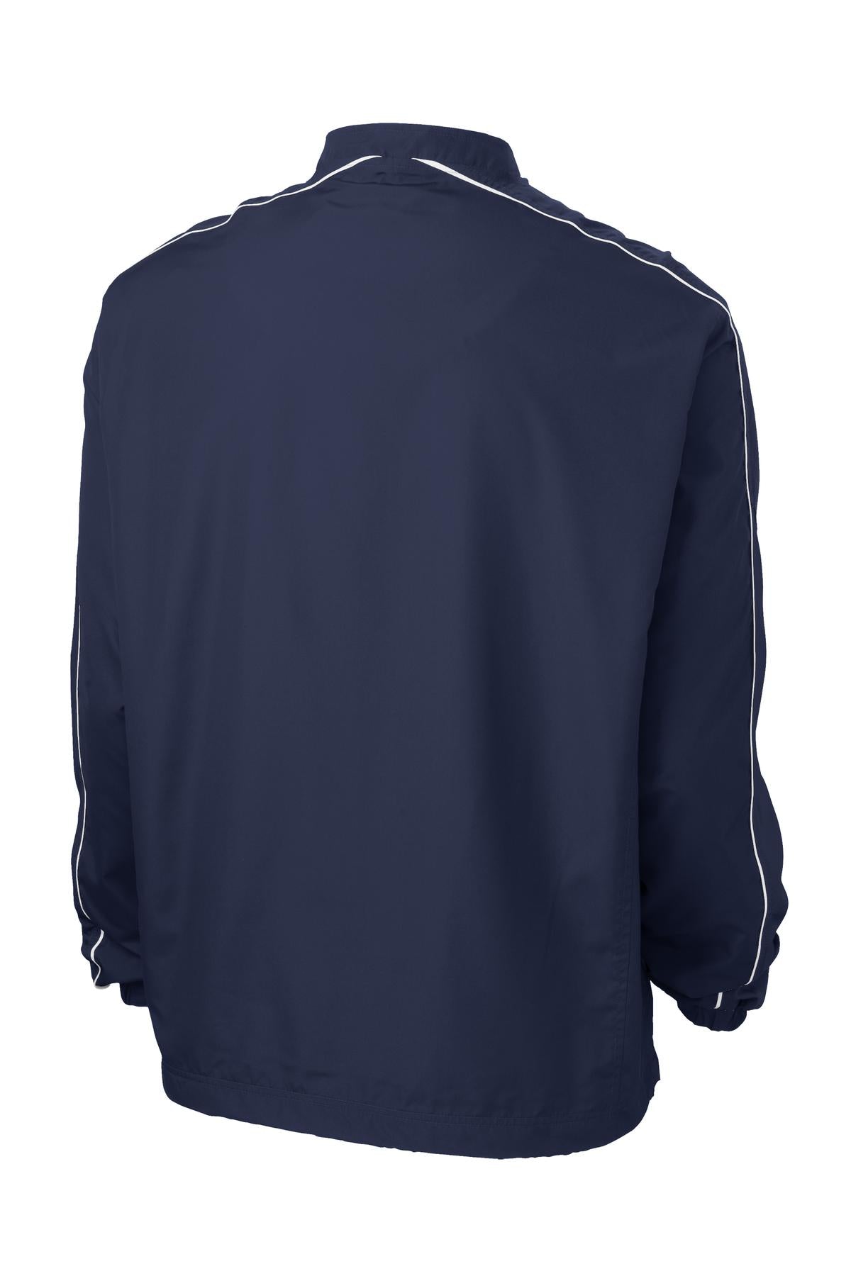 Sport-Tek Men's Piped Colorblock 1/4-Zip Wind Shirt. JST64