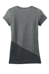 District Juniors Tri-Blend Pieced Crewneck Tee. DT243 District