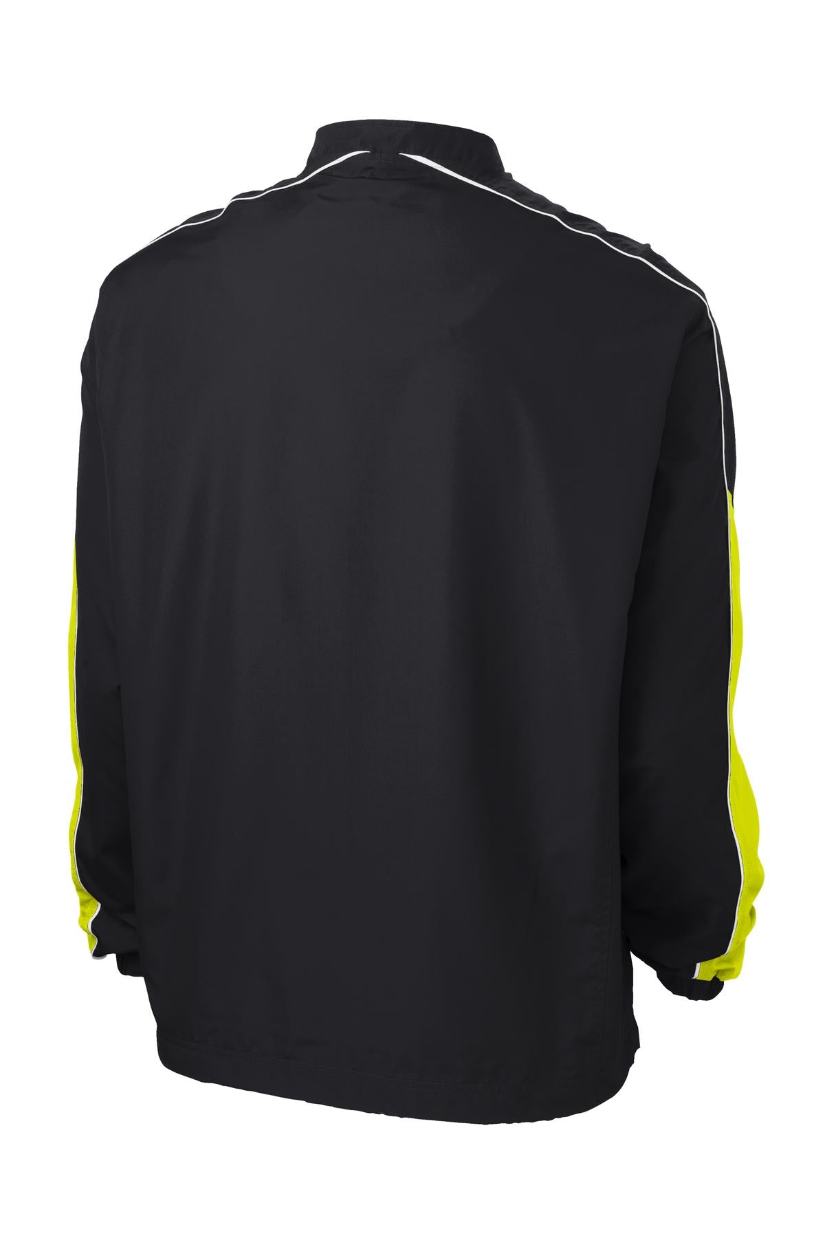 Sport-Tek Men's Piped Colorblock 1/4-Zip Wind Shirt. JST64