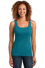 District Made Ladies Mini Rib Racerback Tank. DM403 District