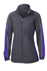 Sport-Tek Women's Piped Colorblock Wind Jacket. LST61