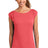 District Made Ladies Modal Blend Gathered Shoulder Tee. DM483 District
