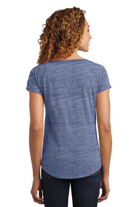 District Made Ladies Tri-Blend Scoop Tee. DM443 District