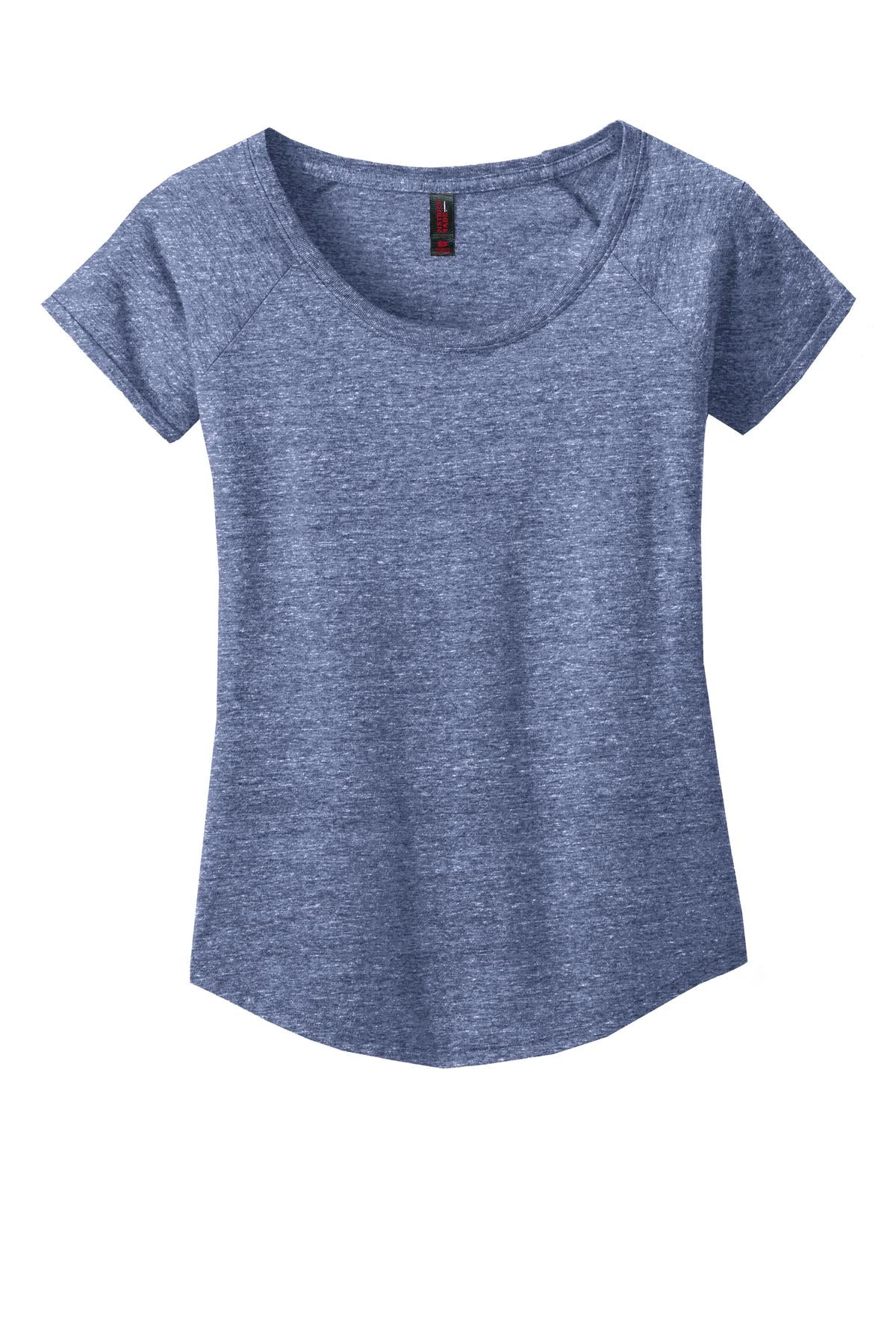 District Made Ladies Tri-Blend Scoop Tee. DM443 District