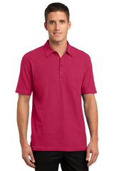 Port Authority Men's Modern Stain-Resistant Pocket Polo. K559 Mens Apparel Shirts & Tops