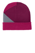 Port Authority Cuffed Colorblock Beanie. C906 Unisex Accessories Hats & Caps