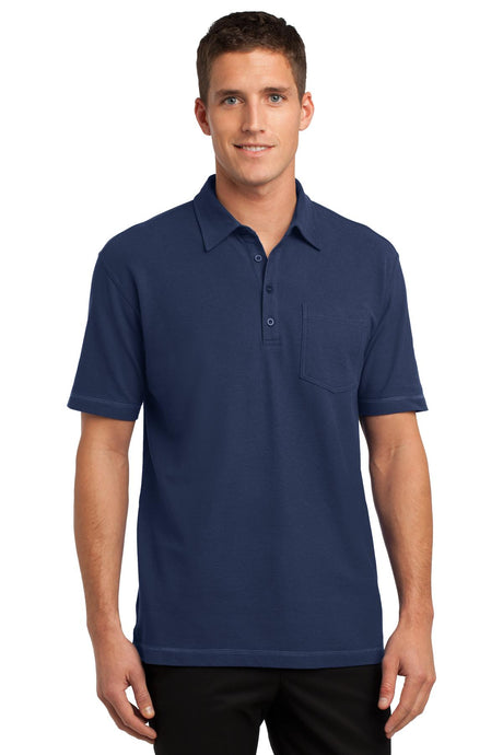 Port Authority Men's Modern Stain-Resistant Pocket Polo. K559 Mens Apparel Shirts & Tops