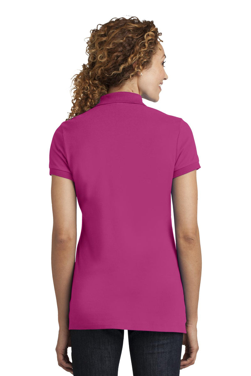 District Made Ladies Stretch Pique Polo. DM425