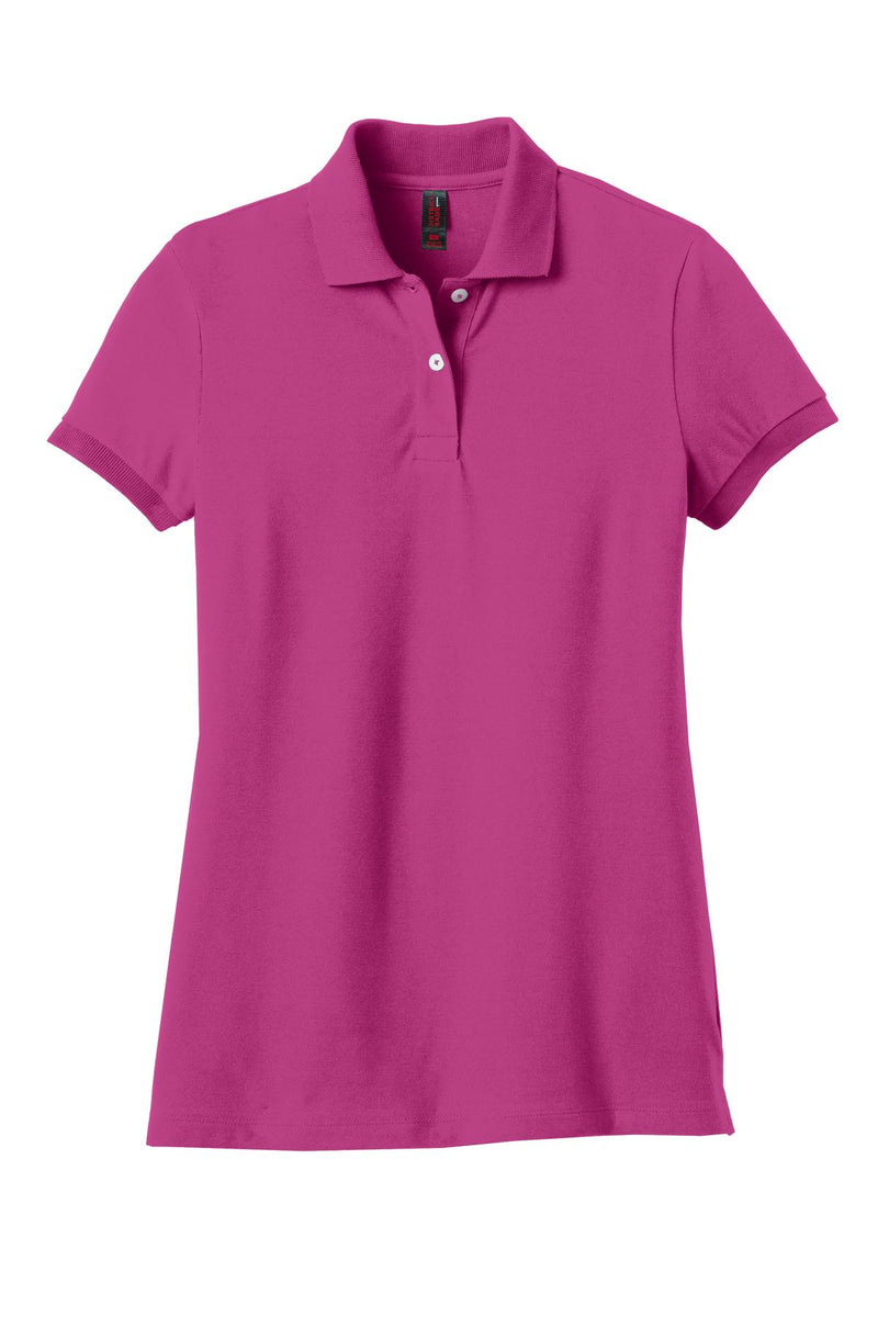 District Made Ladies Stretch Pique Polo. DM425