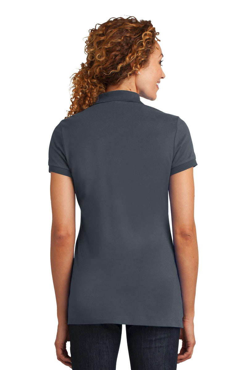 District Made Ladies Stretch Pique Polo. DM425
