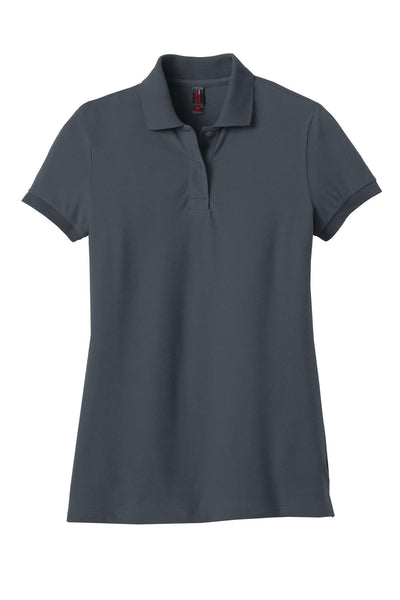 District Made Ladies Stretch Pique Polo. DM425