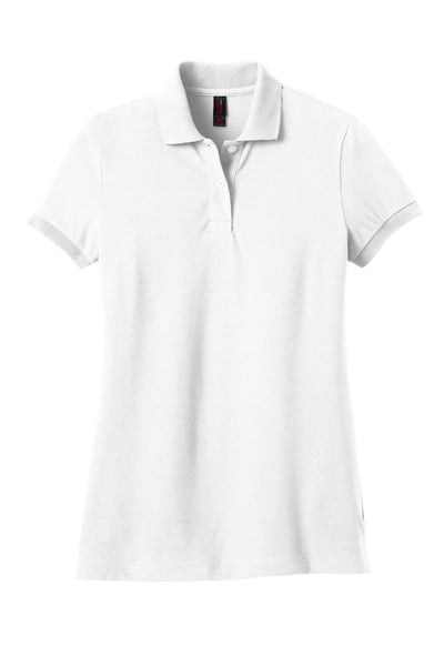District Made Ladies Stretch Pique Polo. DM425