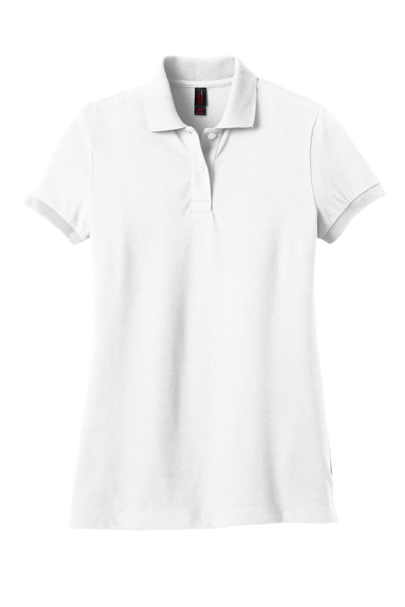 District Made Ladies Stretch Pique Polo. DM425