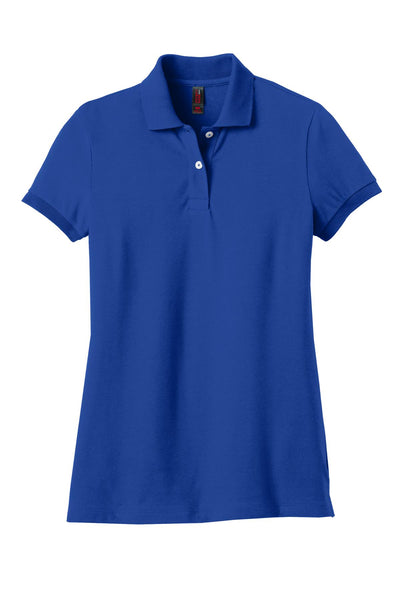 District Made Ladies Stretch Pique Polo. DM425