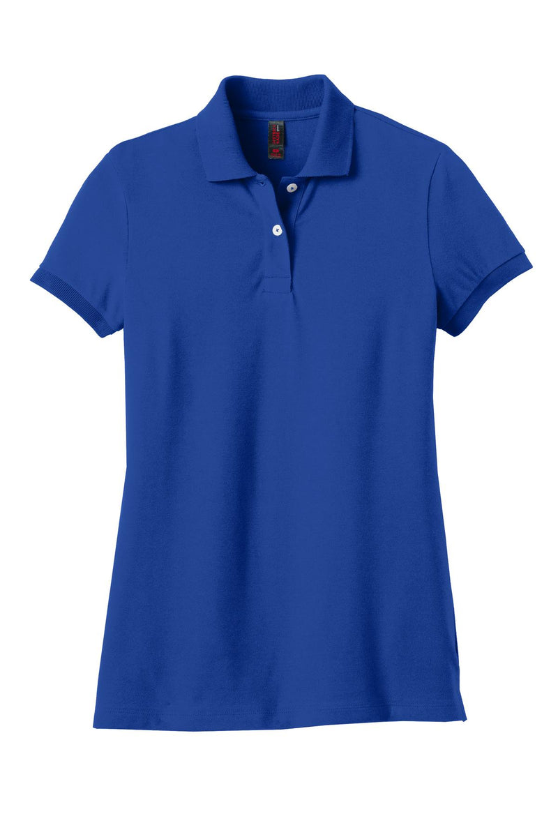 District Made Ladies Stretch Pique Polo. DM425