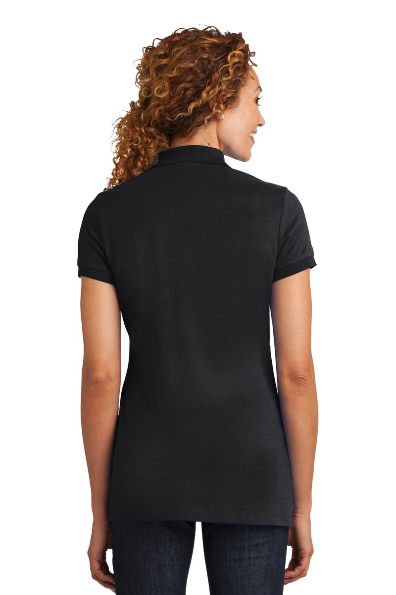 District Made Ladies Stretch Pique Polo. DM425
