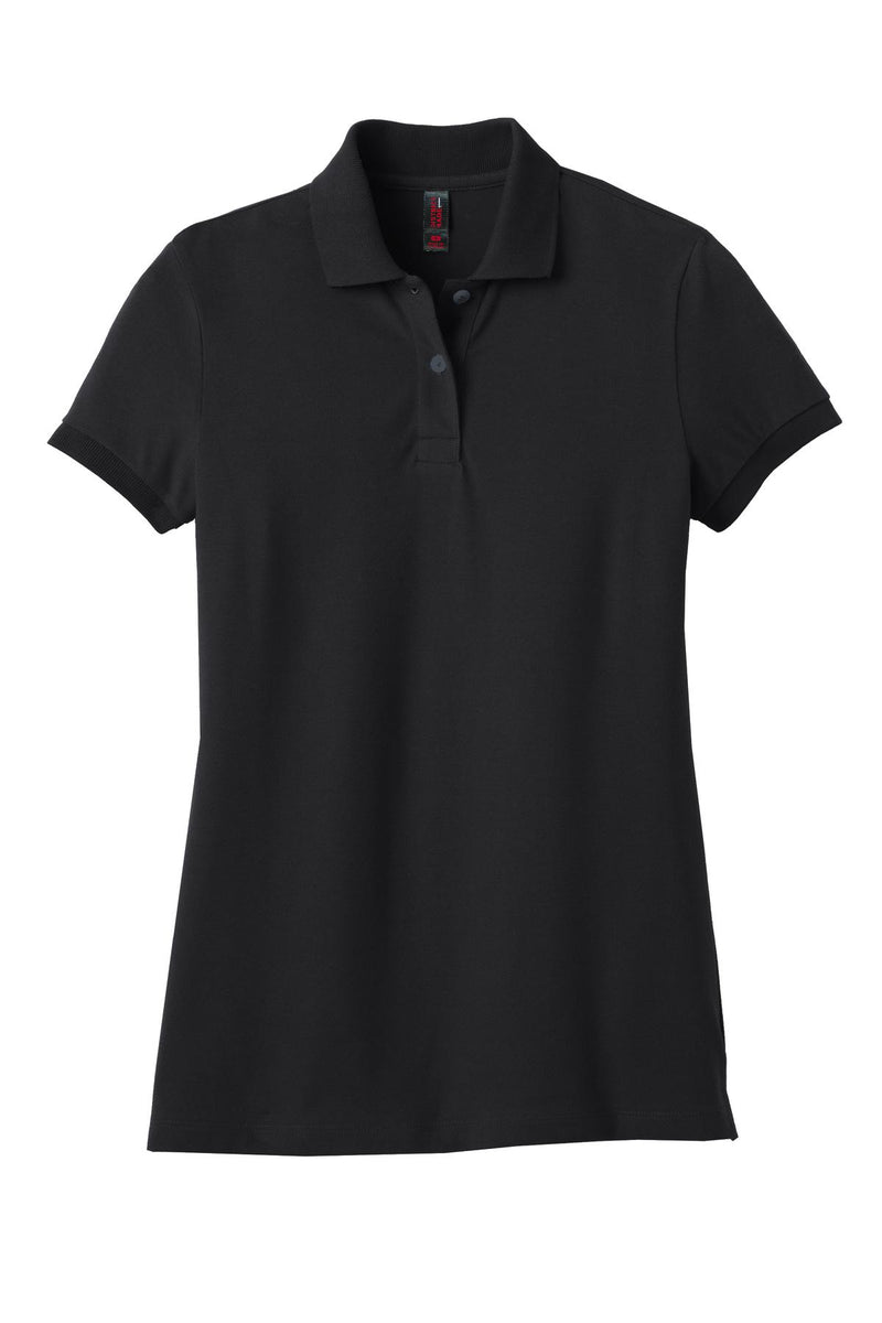 District Made Ladies Stretch Pique Polo. DM425