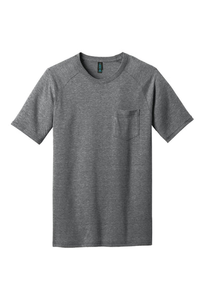 District Made Men's Tri-Blend Pocket Tee. DM340