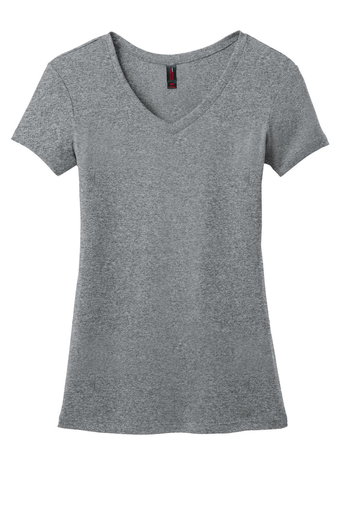 District Made Ladies Mini Rib V-Neck Tee. DM401 District