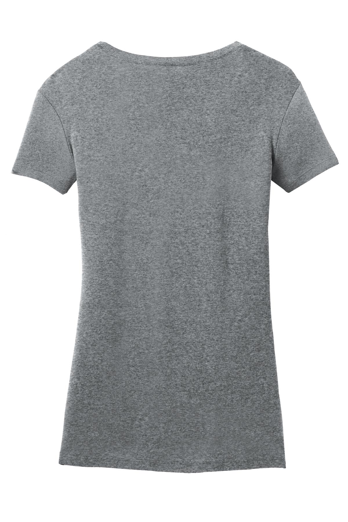 District Made Ladies Mini Rib V-Neck Tee. DM401 District
