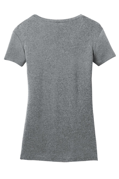District Made Ladies Mini Rib V-Neck Tee. DM401