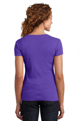 District Made Ladies Mini Rib V-Neck Tee. DM401 District