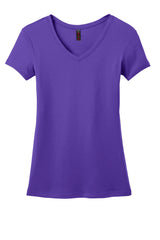District Made Ladies Mini Rib V-Neck Tee. DM401 District