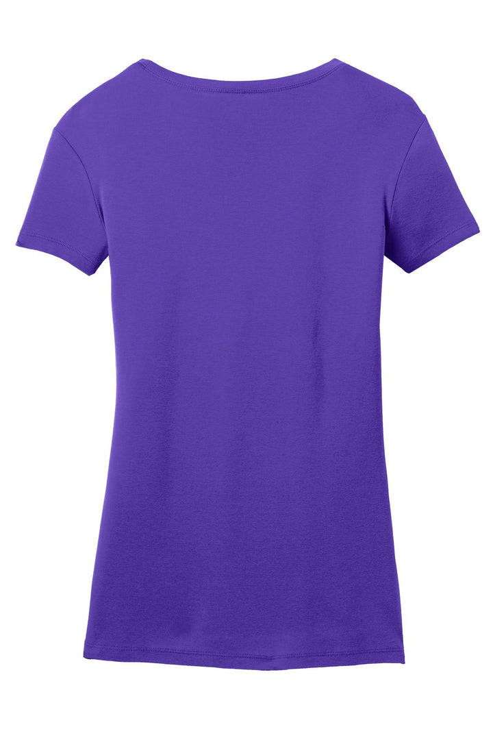 District Made Ladies Mini Rib V-Neck Tee. DM401 District