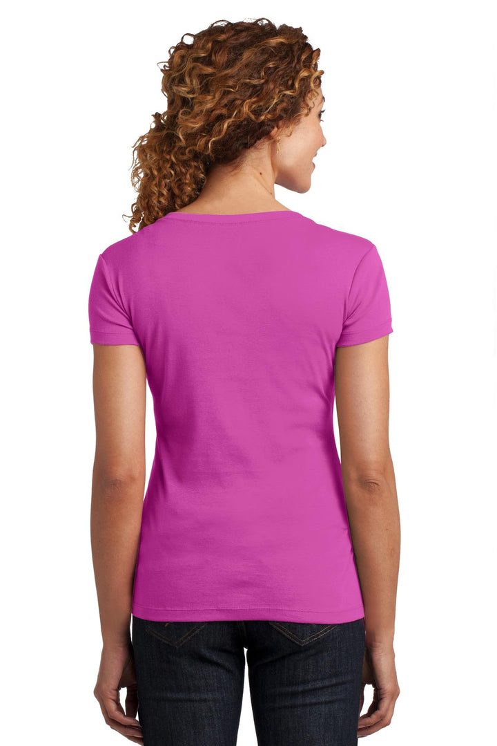 District Made Ladies Mini Rib V-Neck Tee. DM401 District