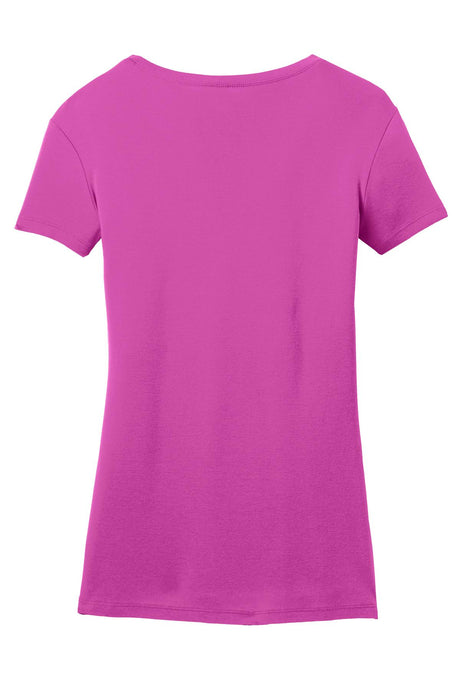 District Made Ladies Mini Rib V-Neck Tee. DM401 District