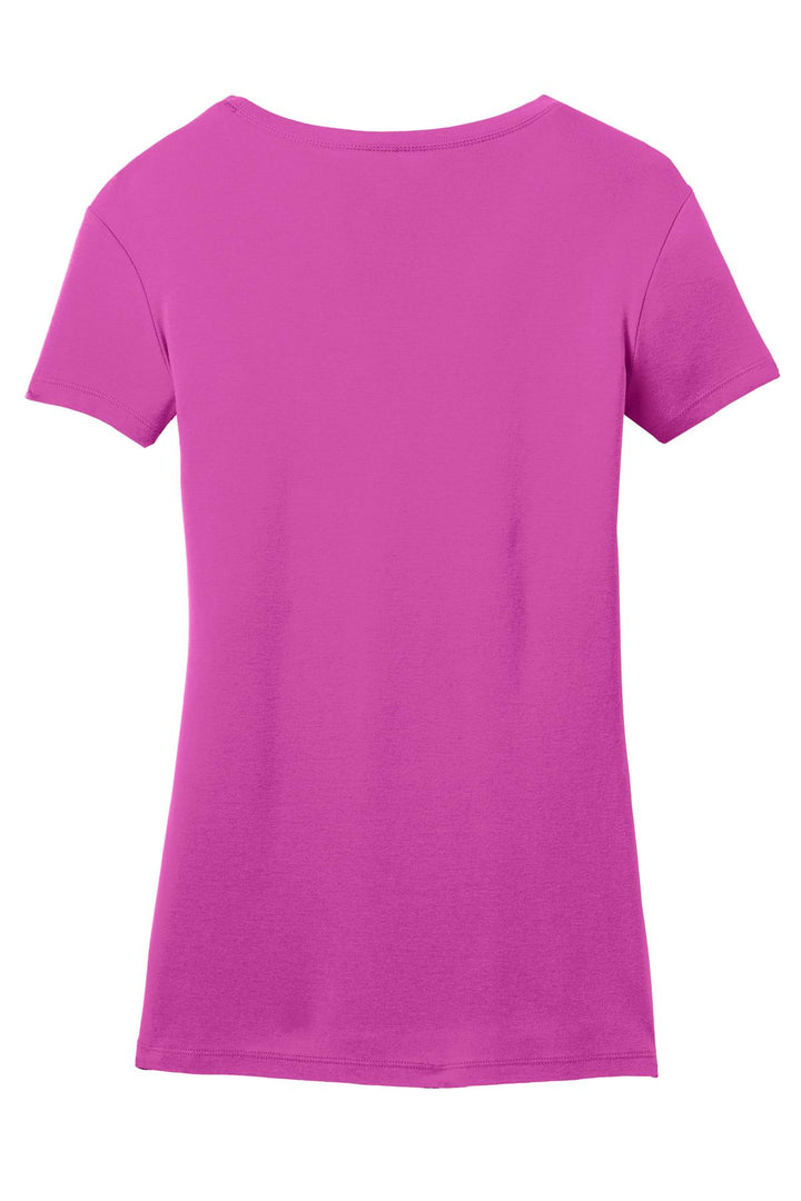 District Made Ladies Mini Rib V-Neck Tee. DM401 District