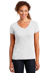 District Made ®  Women's Mini Rib V-Neck Tee-1