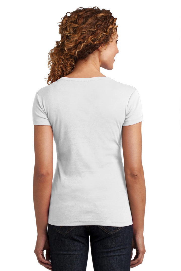 District Made Ladies Mini Rib V-Neck Tee. DM401 District