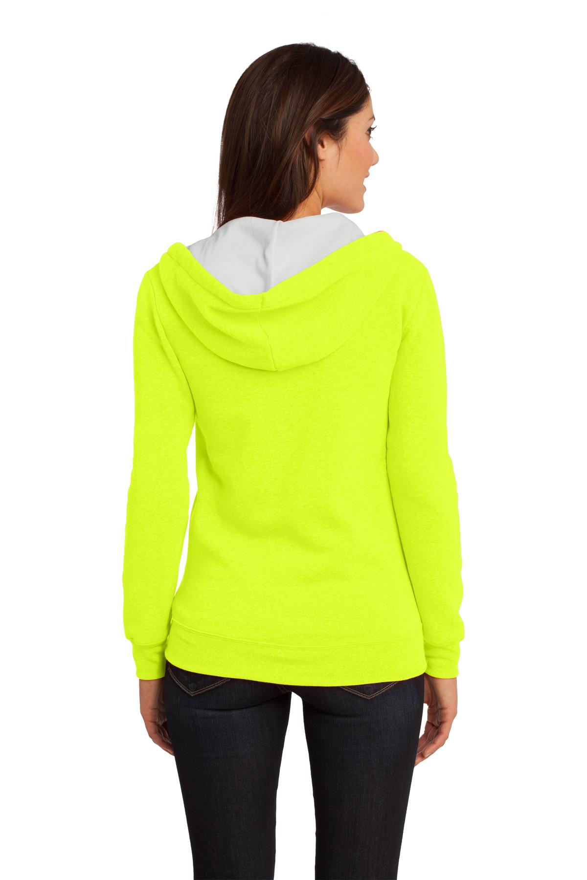 District Juniors The Concert Fleece Full-Zip Hoodie. DT801 District