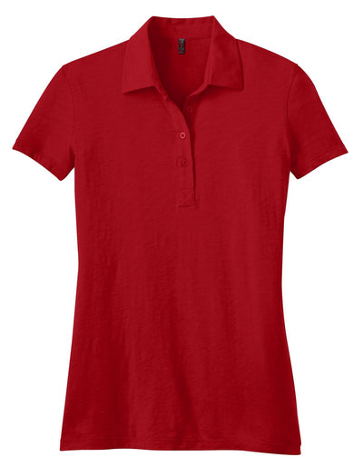 District Made - Ladies Slub Polo. DM450
