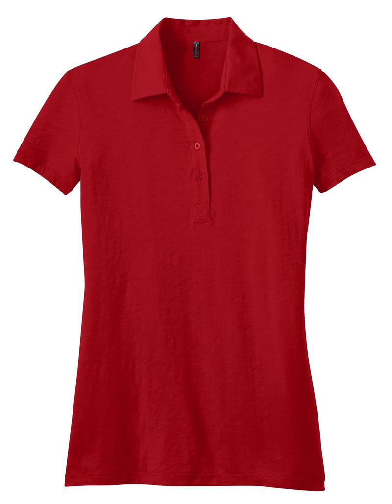 District Made - Ladies Slub Polo. DM450