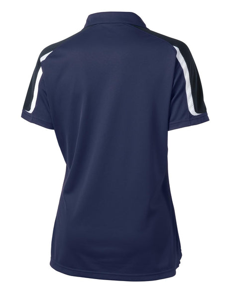 Sport-Tek Women's Tricolor Shoulder Micropique Sport-Wick Polo LST658 Womens Apparel Shirts & Tops