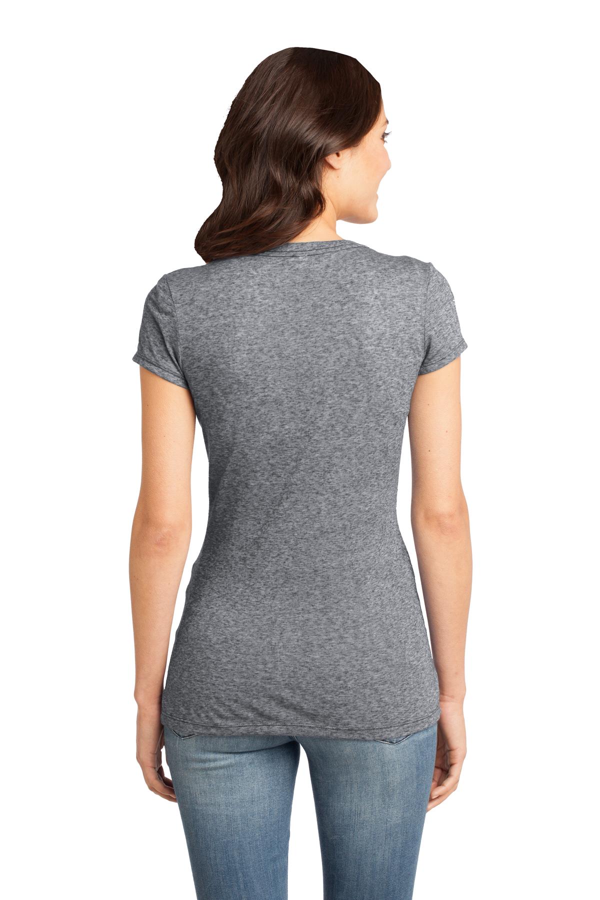 District Juniors Microburn V-Neck Tee. DT261 District